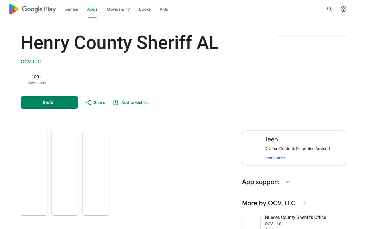 Henry County Sheriff AL app as a possible same-day jail release information channel